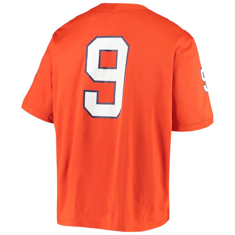Rebec #9 C.Tigers Game Jersey Football Jersey Orange Stitched American College Jerseys