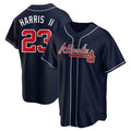 Rebec A.Braves #23 Michael Harris II player Navy Replica Alternate Stitched Jerseys
