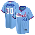 Rebec A.Braves #30 Drake Baldwin player Blue 2026 City Connect Stadium Stitched Jerseys