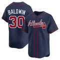 Rebec A.Braves #30 Drake Baldwin player Navy Limited Alternate Stitched Jerseys