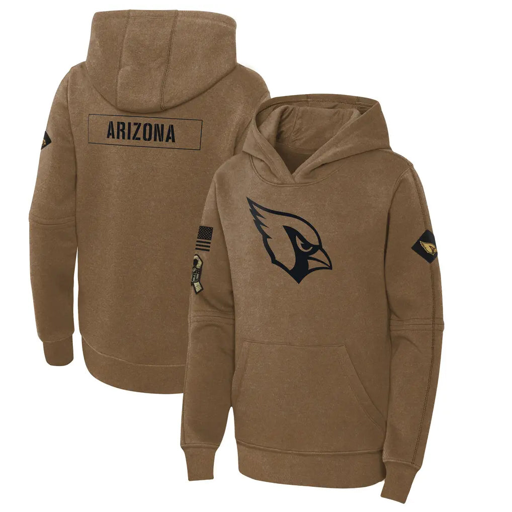 Rebec A.Cardinals Brown Salute To Service Limited Hoodies Blank Player Stitched Jerseys