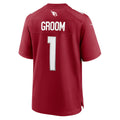 Rebec A.Cardinals Number #1 Groom Cardinal Game Jersey