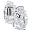 Rebec A.Cardinals #11 Larry Fitzgerald Player Arctic Camo Salute to Service Limited Hoodie Stitched Jerseys