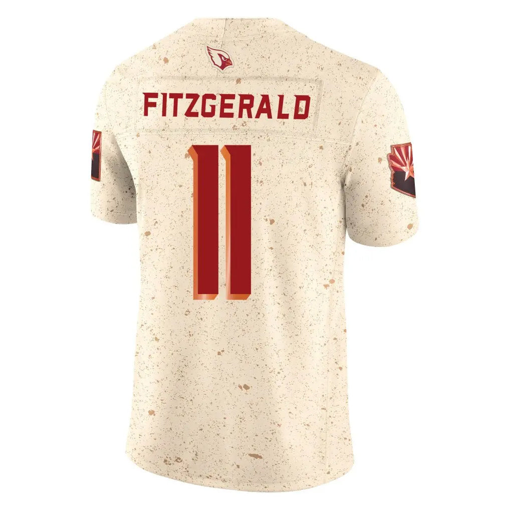 Rebec A.Cardinals #11 Larry Fitzgerald Player Cream Rivalries Collection Vapor Limited Home Game Stitched Jerseys