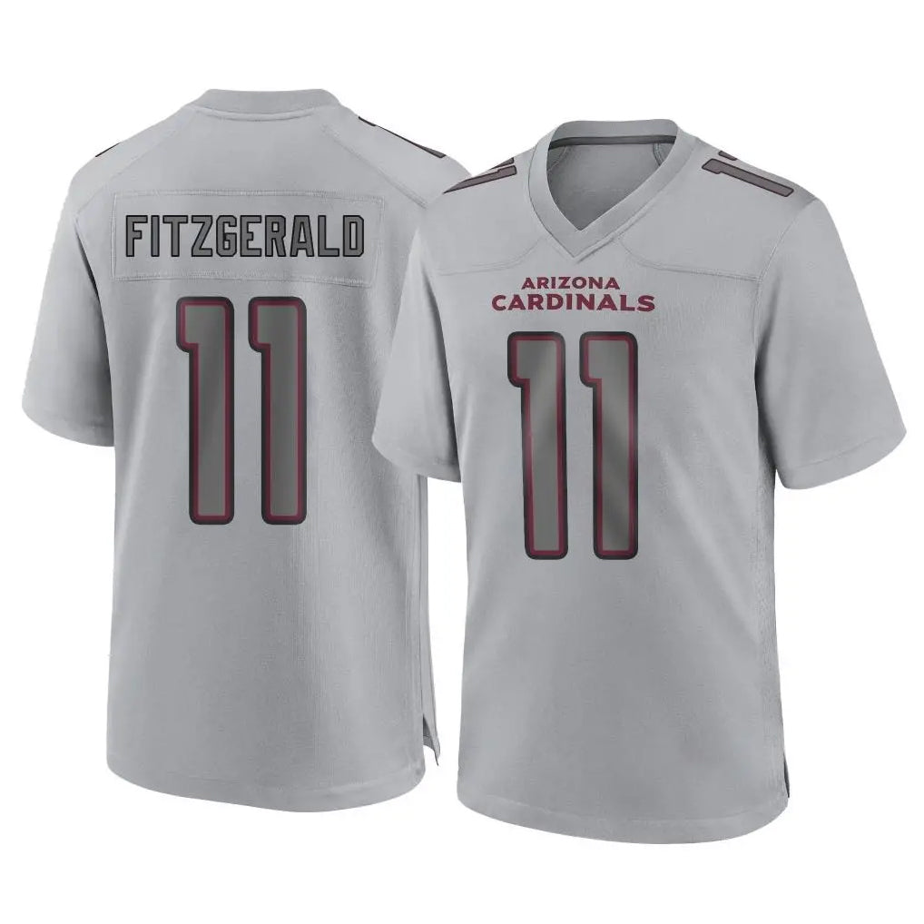 Rebec A.Cardinals #11 Larry Fitzgerald Player Gray Fashion Home Game Stitched Jerseys