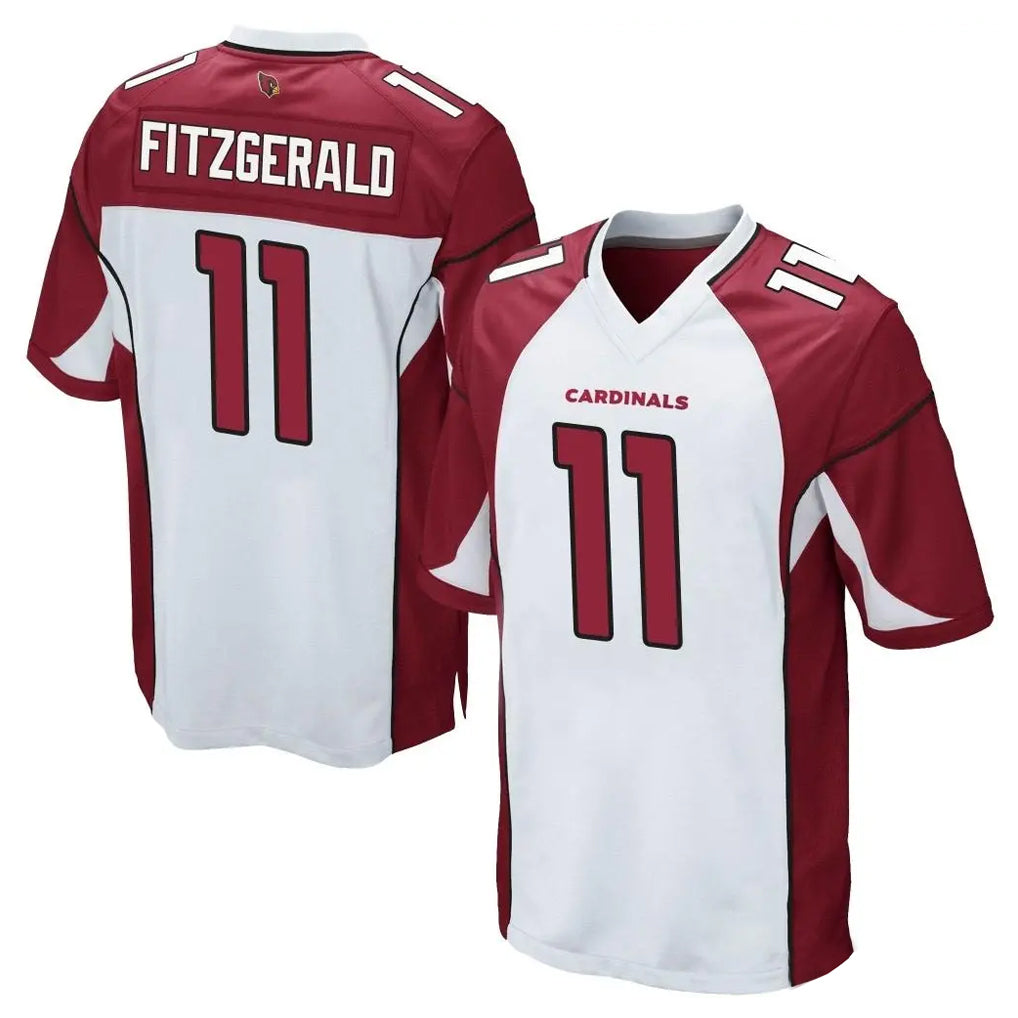 Rebec A.Cardinals #11 Larry Fitzgerald Player White Cardinal Home Game Stitched Jerseys
