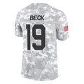 Rebec A.Cardinals #19 Carson Beck Player Camo Salute to Service Limited Home Stitched Jerseys