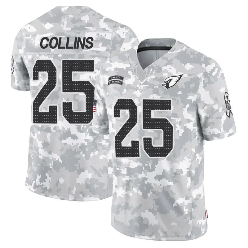 Rebec A.Cardinals #25 Zaven Collins Player Camo Salute to Service Limited Stitched Stitched Jerseys