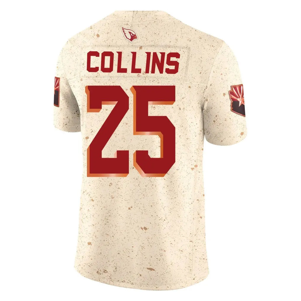 Rebec A.Cardinals #25 Zaven Collins Player Cream Rivalries Collection Vapor Limited Home Game Stitched Jerseys