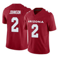 Rebec A.Cardinals #2 Will Johnson Player Cardinal Vapor F.U.S.E. Limited Home Game Stitched Jerseys