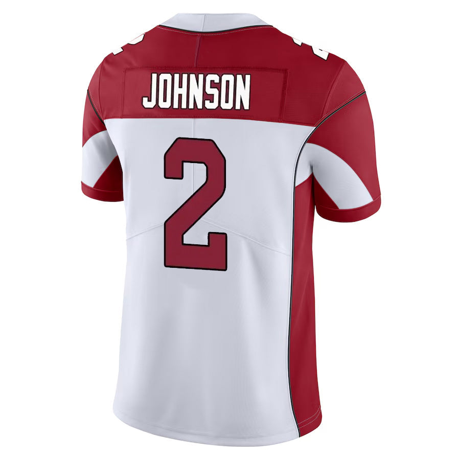 Rebec A.Cardinals #2 Will Johnson Player White Vapor Limited Home Game Stitched Jerseys