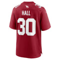 Rebec A.Cardinals #30 Darren Hall Cardinal Team Game Jersey