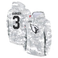 Rebec A.Cardinals #3 Budda Baker Player Arctic Camo Salute to Service Limited Hoodie Stitched Jerseys