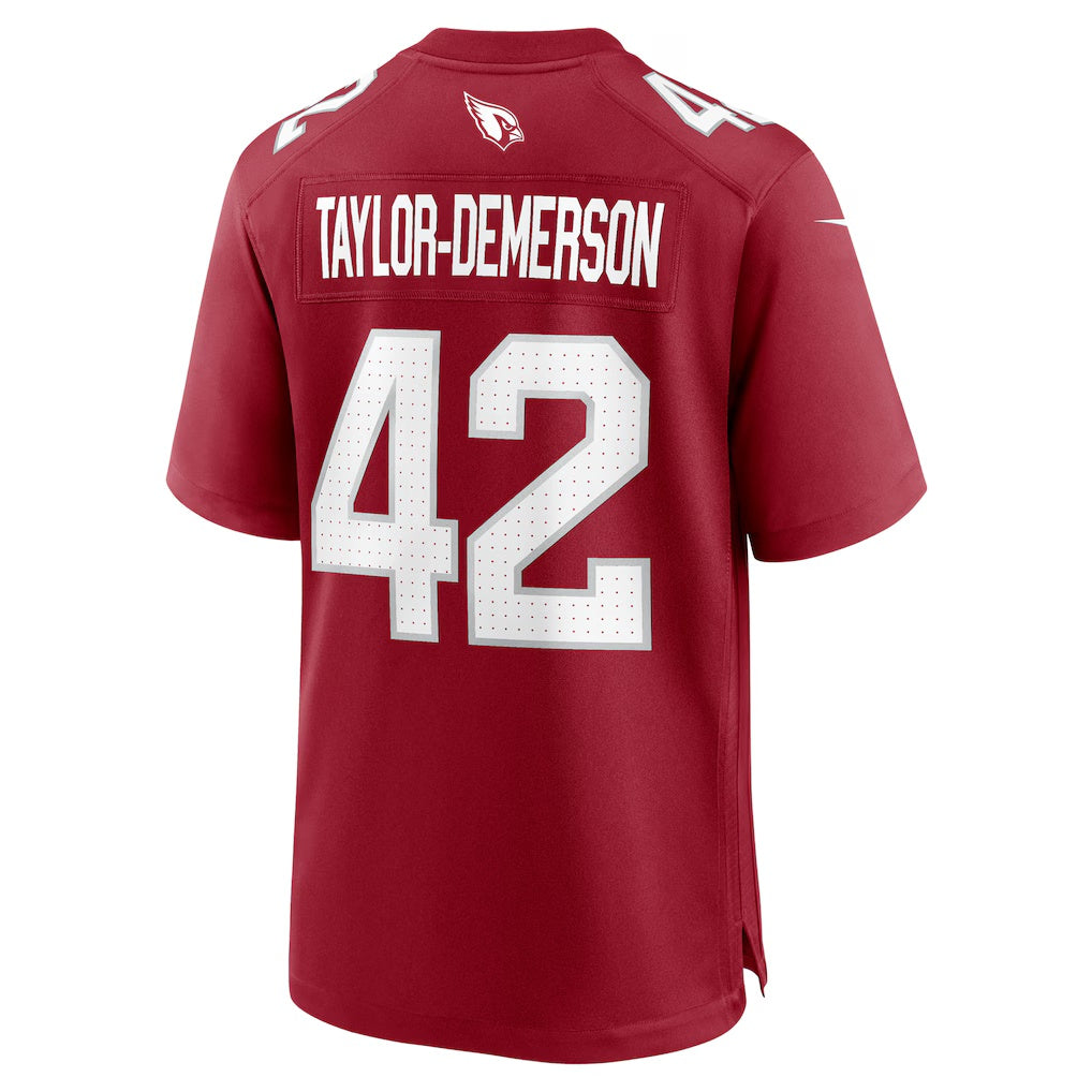 Rebec A.Cardinals #42 Dadrion Taylor-Demerson Cardinal Team Game Jersey