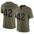 Rebec A.Cardinals #42 Dadrion Taylor-Demerson Player Olive Salute To Service Stitched Jerseys