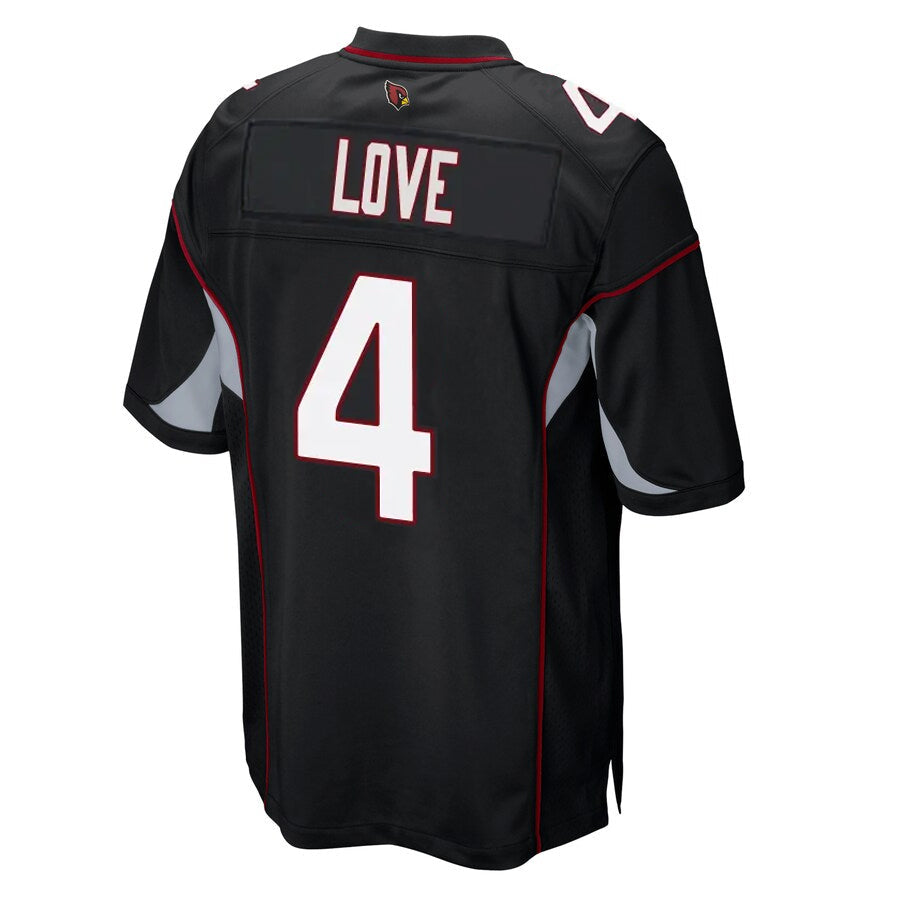 Rebec A.Cardinals #4 Jeremiyah Love Player Black Alternate Game Stitched Jerseys