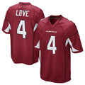 Rebec A.Cardinals #4 Jeremiyah Love Player Cardinal Home Game Stitched Jerseys