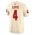 Rebec A.Cardinals #4 Jeremiyah Love Player Cream Rivalries Collection Vapor Limited Home Game Stitched Jerseys