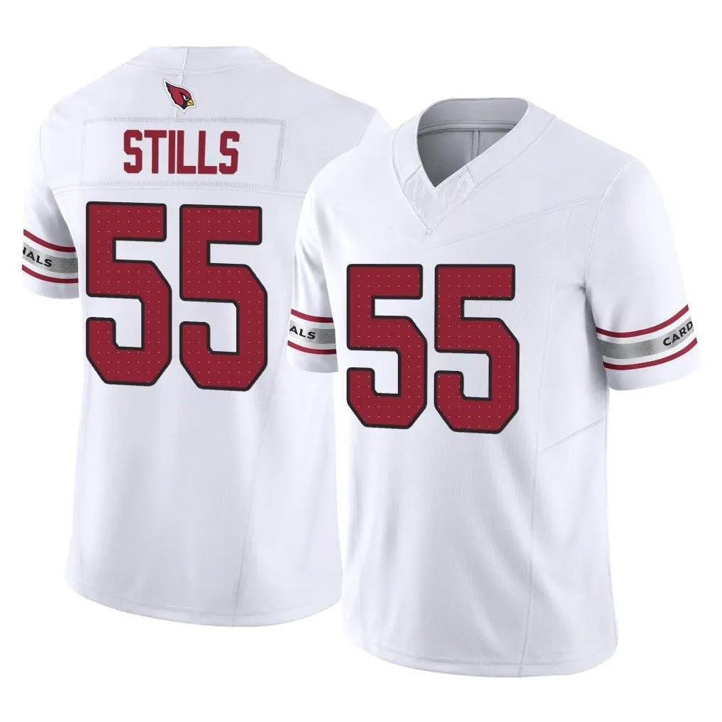 Rebec A.Cardinals #55 Dante Stills Player White Vapor F.U.S.E. Limited Home Game Stitched Jerseys