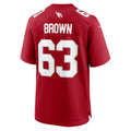 Rebec A.Cardinals #63 Evan Brown Cardinal Team Game Jersey