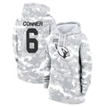 Rebec A.Cardinals #6 James Conner Player Camo Salute to Service Hoodies Stitched Jerseys