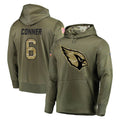 Rebec A.Cardinals #6 James Conner Player Olive Salute to Service Limited Hoodie Stitched Jerseys