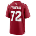 Rebec A.Cardinals #72 Hjalte Froholdt Cardinal Team Game Jersey