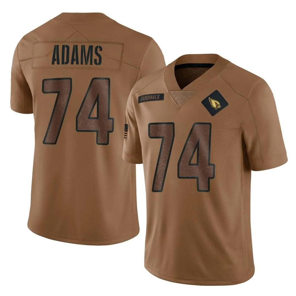 Rebec A.Cardinals #74 Isaiah Adams Player Brown Limited Salute To Service Game Stitched Jerseys