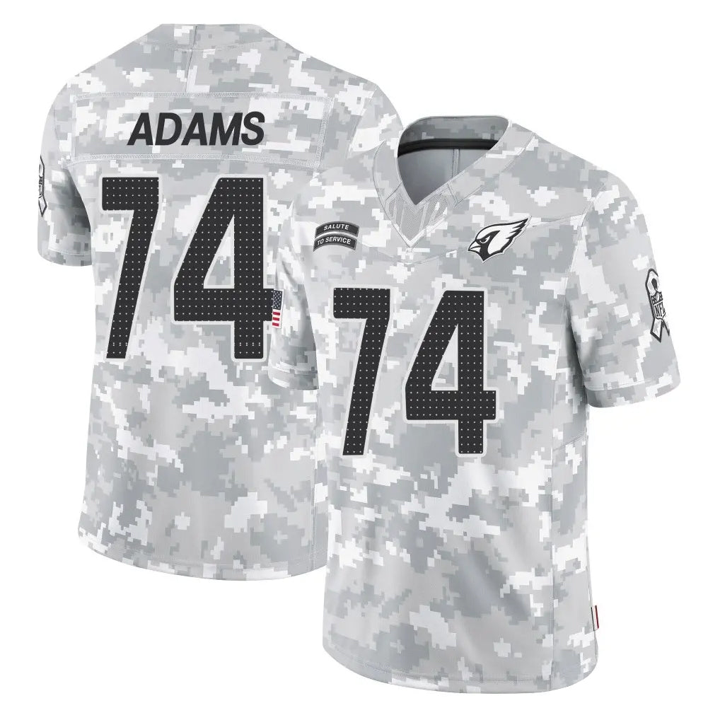 Rebec A.Cardinals #74 Isaiah Adams Player Camo Salute to Service Limited Home Stitched Jerseys