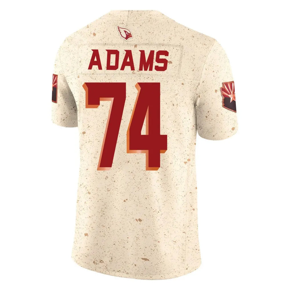 Rebec A.Cardinals #74 Isaiah Adams Player Cream Rivalries Collection Vapor Limited Home Game Stitched Jerseys