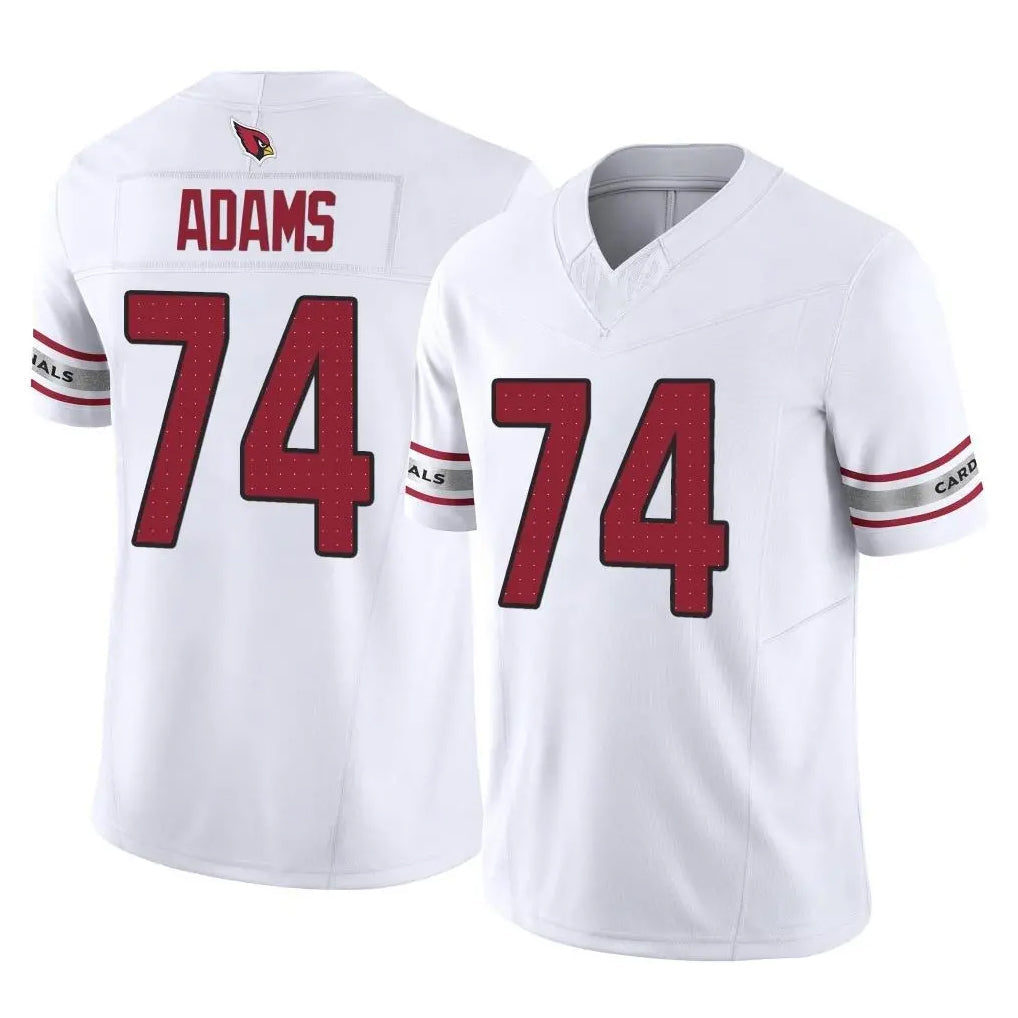 Rebec A.Cardinals #74 Isaiah Adams Player White Vapor F.U.S.E. Limited Home Game Stitched Jerseys