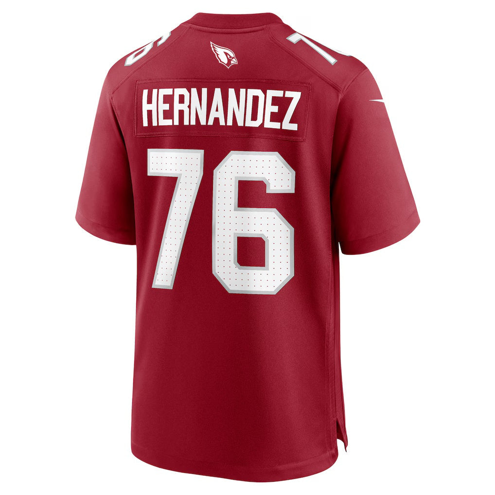 Rebec A.Cardinals #76 Will Hernandez Cardinal Team Game Jersey