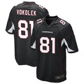 Rebec A.Cardinals #81 Travis Vokolek Player Black Game Stitched Jerseys