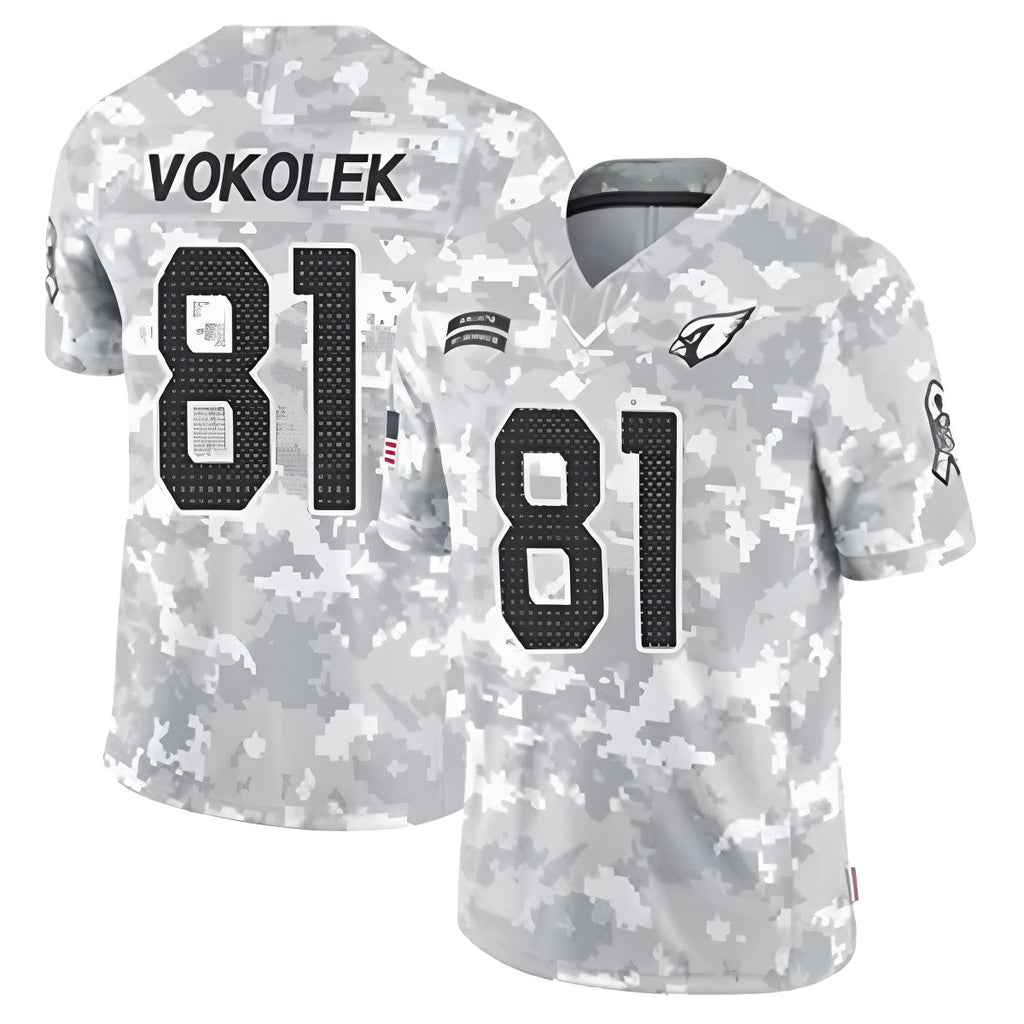 Rebec A.Cardinals #81 Travis Vokolek Player Camo Salute to Service Limited Stitched Stitched Jerseys
