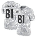 Rebec A.Cardinals #81 Travis Vokolek Player Camo Salute to Service Limited Stitched Stitched Jerseys