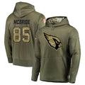 Rebec A.Cardinals #85 Trey McBride Player Olive Salute to Service Limited Hoodies Stitched Jerseys