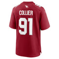 Rebec A.Cardinals #91 L.J. Collier Cardinal Team Game Jersey