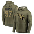 Rebec A.Cardinals #97 Walter Nolen Player Olive Salute to Service Limited Hoodies Stitched Jerseys