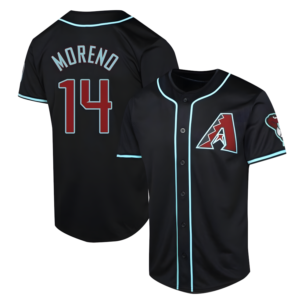 Rebec A.Diamondbacks #14 Gabriel Moreno Player Black Limited Alternate Stitched Jerseys