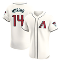 Rebec A.Diamondbacks #14 Gabriel Moreno Player Cream Elite Home Patch Stitched Jerseys