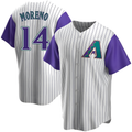 Rebec A.Diamondbacks #14 Gabriel Moreno Player Purple Replica Alternate Cooperstown Collection Stitched Jerseys
