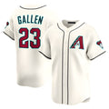 Rebec A.Diamondbacks #23 Zac Gallen Player Cream Game Limited Stitched Jerseys