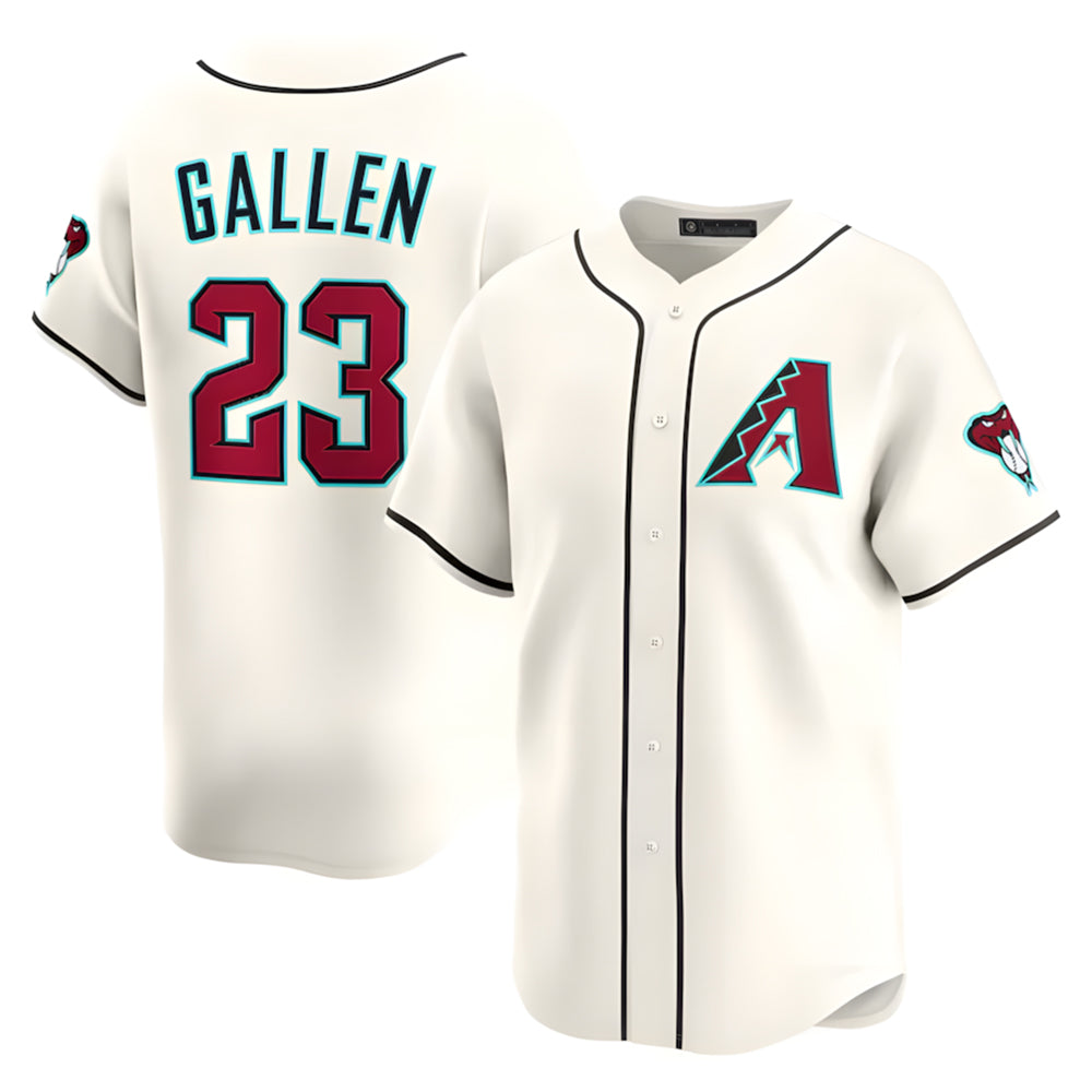 Rebec A.Diamondbacks #23 Zac Gallen Player Cream Game Limited Stitched Jerseys