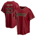 Rebec A.Diamondbacks #23 Zac Gallen Player Red Replica Game Stitched Jerseys