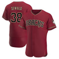 Rebec A.Diamondbacks #38 Paul Sewald Player Red Crimson Alternate Stitched Jersey