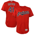 Rebec A.Diamondbacks #41 Carlos Santana Player Red game time Stitched Jersey