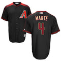 Rebec A.Diamondbacks #4 Ketel Marte Player Black Big & Tall Replica Limited Stitched Jerseys