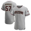 Rebec A.Diamondbacks #57 Eduardo Rodriguez Player Gray Road Stitched Jersey