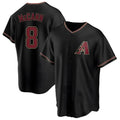 Rebec A.Diamondbacks #8 James McCann Player Black Replica Alternate Stitched Jersey