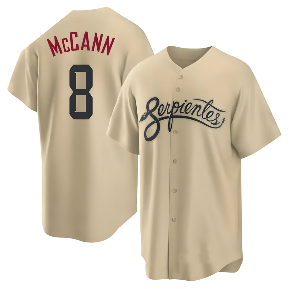 Rebec A.Diamondbacks #8 James McCann Player Gold Replica 2026 City Connect Cool Stitched Jersey